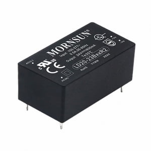 Mornsun Power Supply LD20-23B15R2 : 20W,15V PCB Mountable-Isolated AC-DC Converter