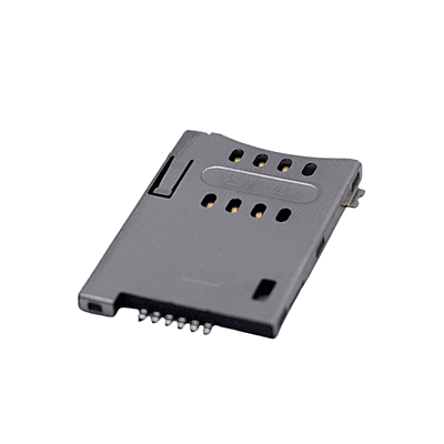 6 Pin Sim Card Holder Metal push push - SI-3119-D